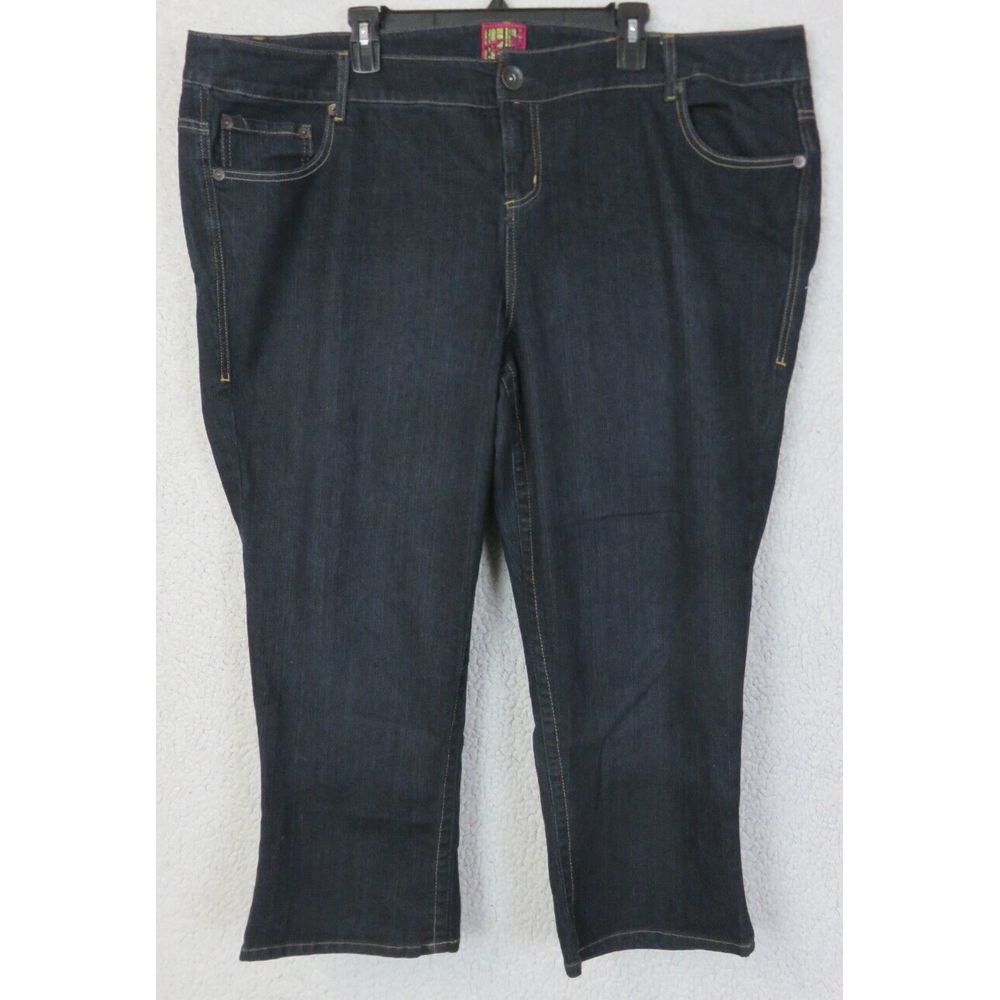 Womens Torrid Dark Blue Jeans Size 26 x 26‎ Denim Cotton Blend Stretch